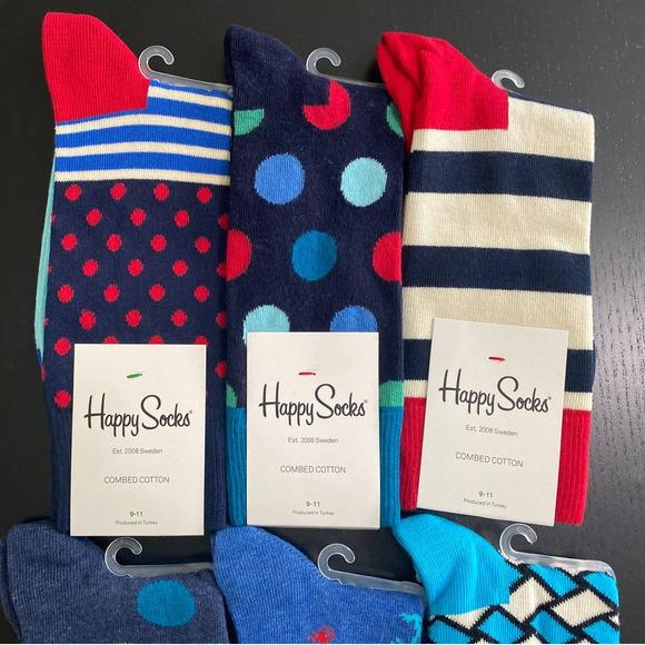Happy Socks - 6 pairs - NEW - Size: 9-11 LAST ONE! - Picture 6 of 11